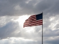 flag with clouds-9