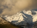 Timp with snow and clouds