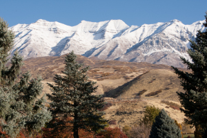 New snow in the mountains