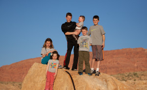 Climbing around on rocks