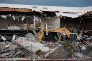 Demolition at the Mall