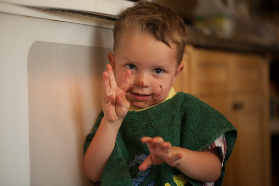 Cute little baker