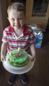 Cakes decorated by the kids