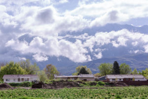 Mountains on a cloudy morning