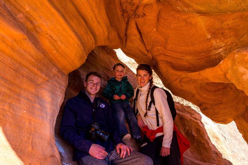 Playing in the Red Rocks