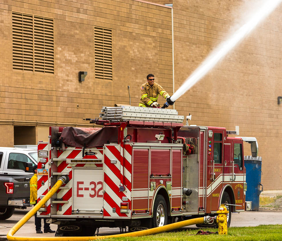 Fire Truck at the School