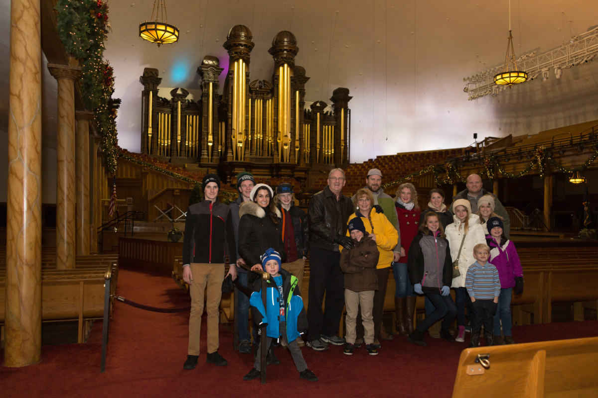 Family at the old Tabernacle