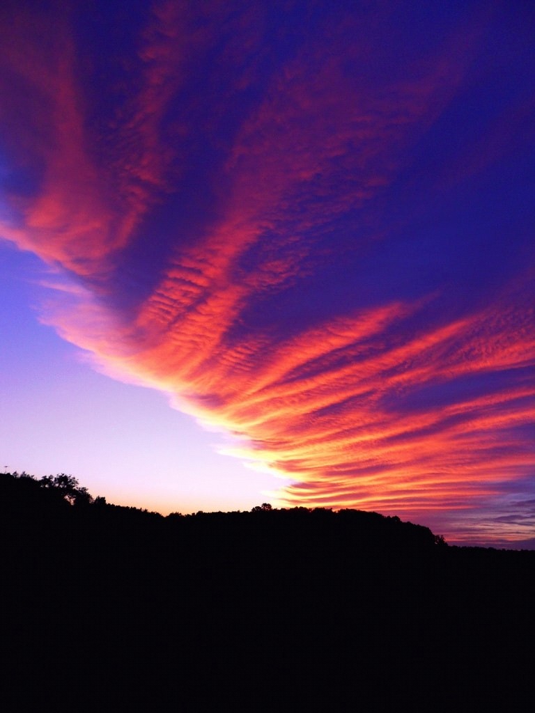 Light pattern at Sunset