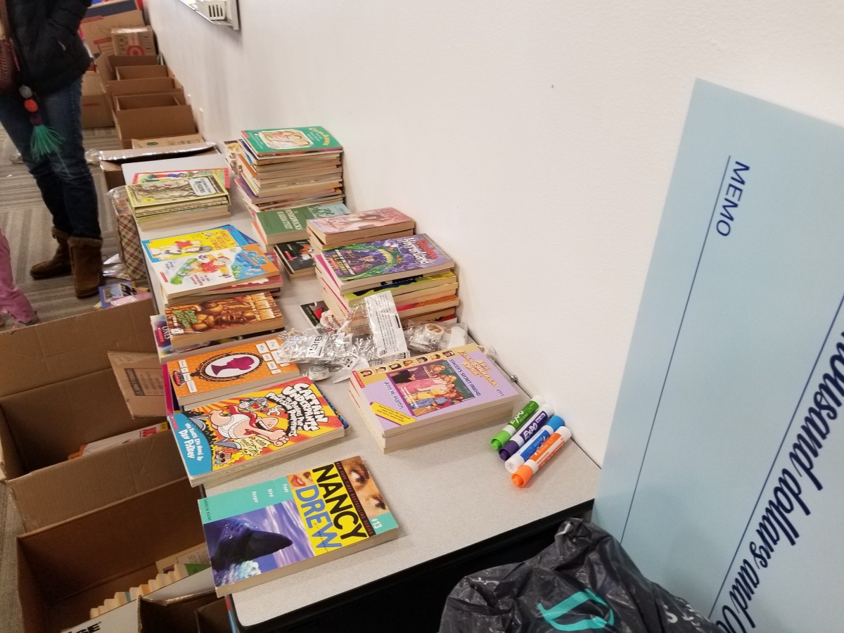 Wrapping up the Book Drive